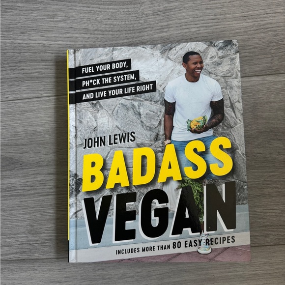 Badass Vegan Cookbook by John Lewis - Picture 1 of 4